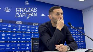 Lucas Pérez, en su despedida del Deportivo.