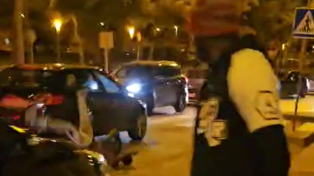 Una secuencia del vídeo del atropello intencionado en Torre Pacheco (Murcia).