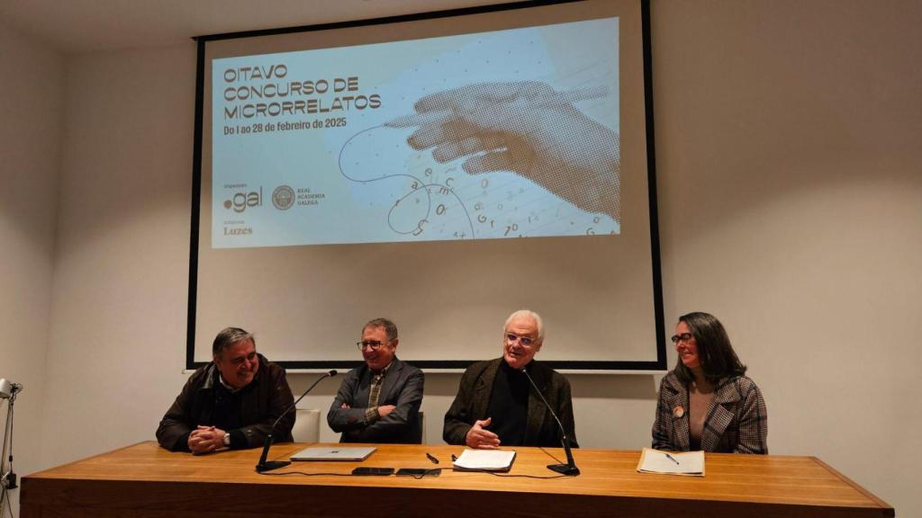 Presentación del concurso de microrrelatos en A Coruña.