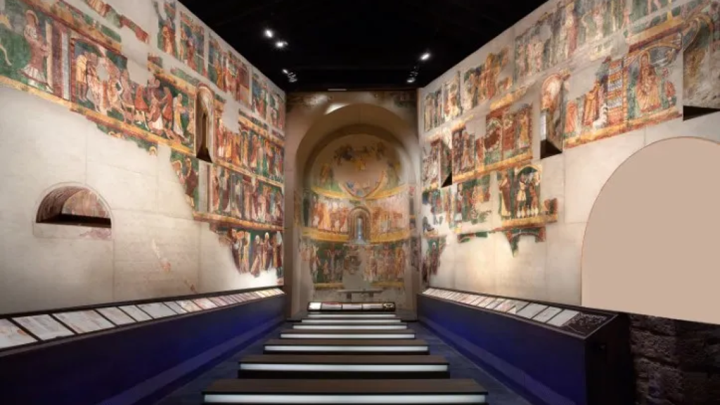 Pinturas murales de Bagüés en Jaca.