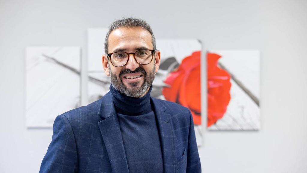 Otro momento de Sergio Gutiérrez durante la entrevista.