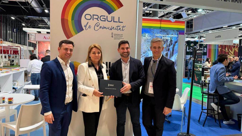 La vicepresidenta Susana Camarero con Stephane Soriano este jueves en Fitur.