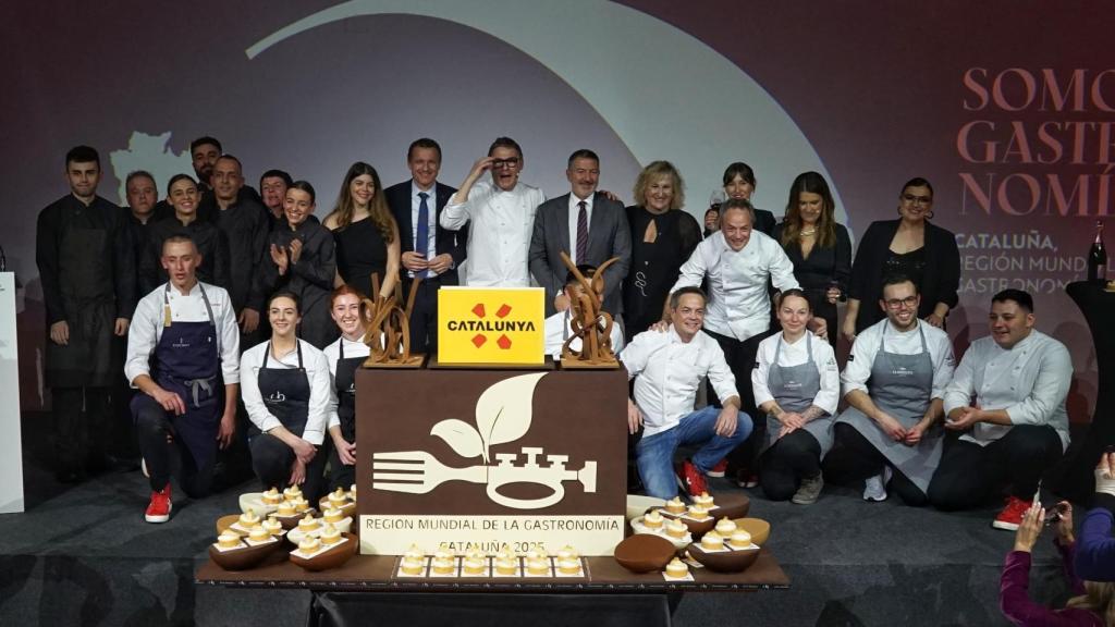 La representación catalana en Madrid para Fitur.