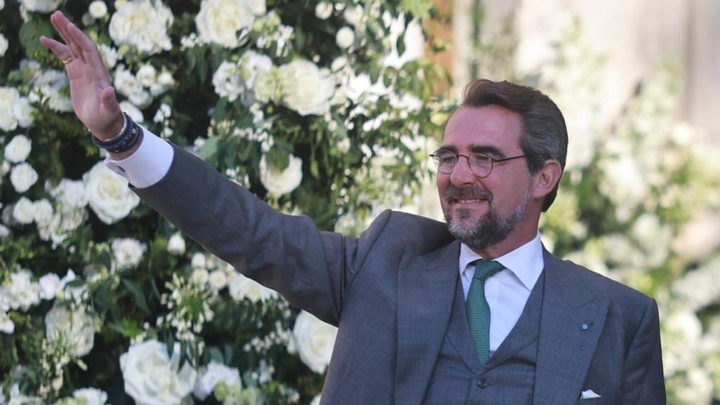 Nicolás de Grecia en la boda de su hermana Teodora, el pasado mes de septiembre.
