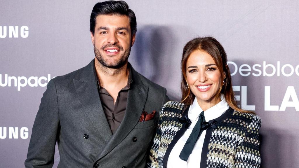 Paula Echevarría y su pareja, Miguel Torres, en un acto público este pasado miércoles, día 22.