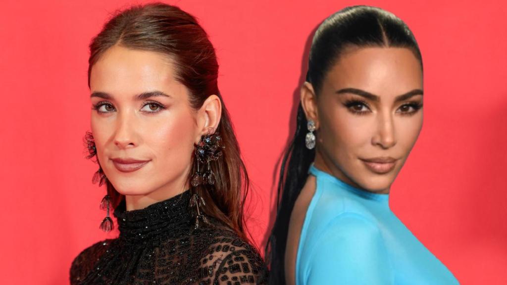María Pombo y Kim Kardashian en un montaje de JALEOS.