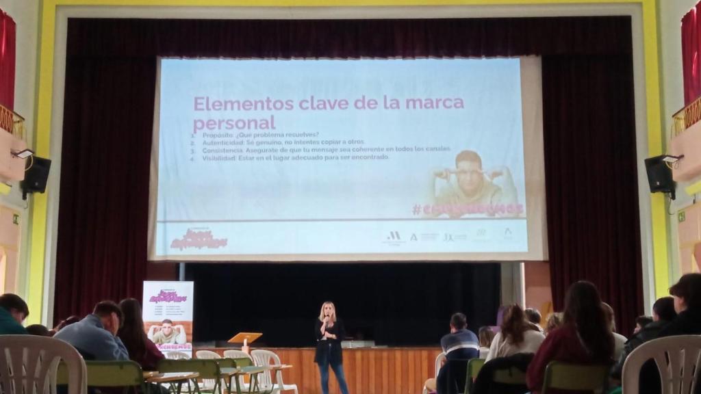 Patricia Cruzado del Grupo Vértice durante el evento