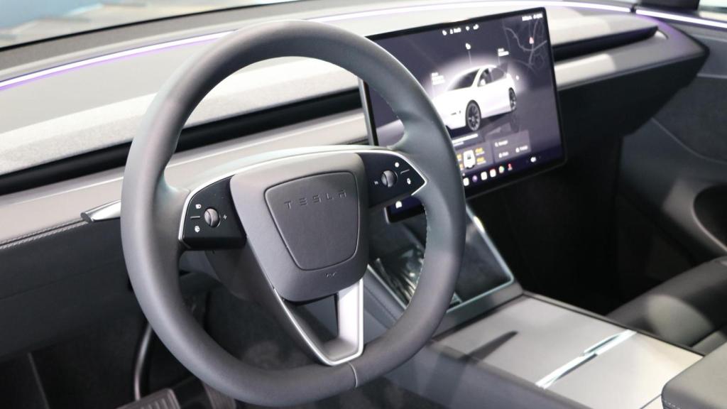 Interior del Tesla Model Y.