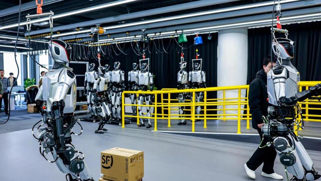 Campo de entrenamiento para robots