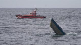 Imagen del narcosubmarino hallado en la Costa da Morte.