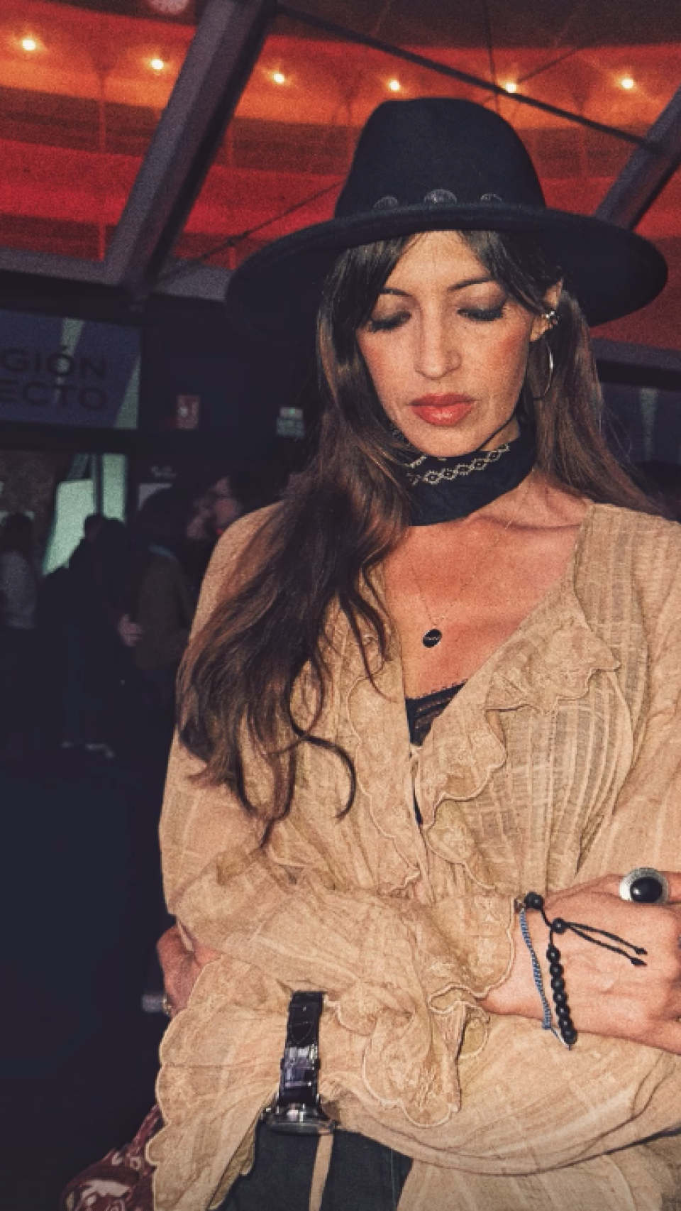 Sara Carbonero, en el concierto de Viva Suecia.