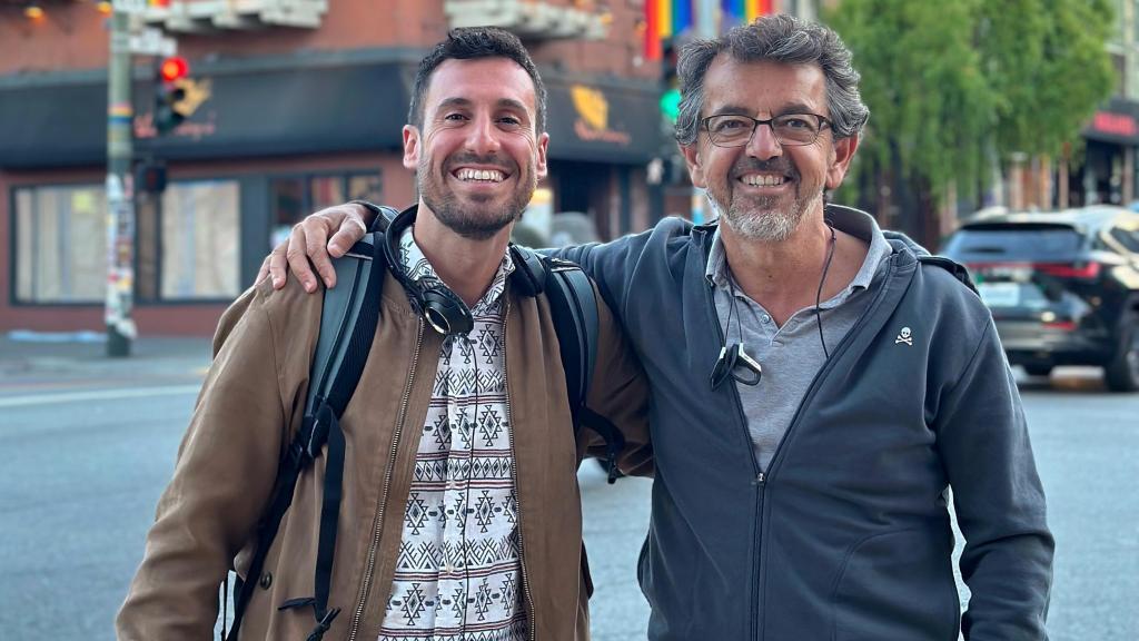 Ruiz con Pablo Carrasco.