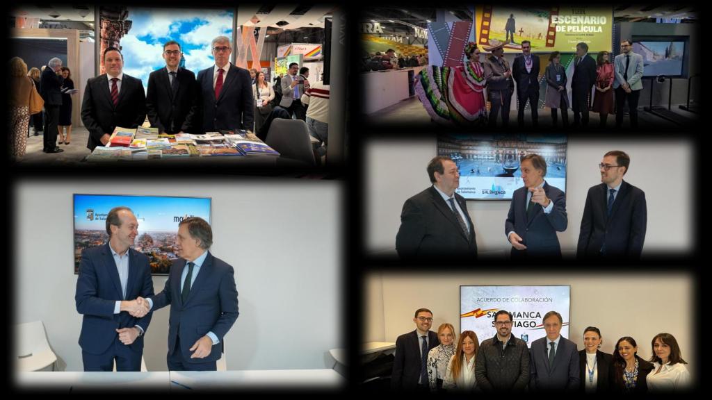 Agetreada mañana del Ayuntamiento de Salamanca en Fitur este viernes