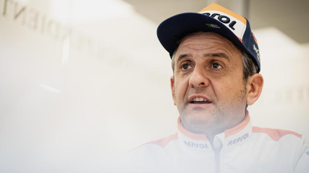 El piloto Isidre Esteve durante una entrevista con EL ESPAÑOL.