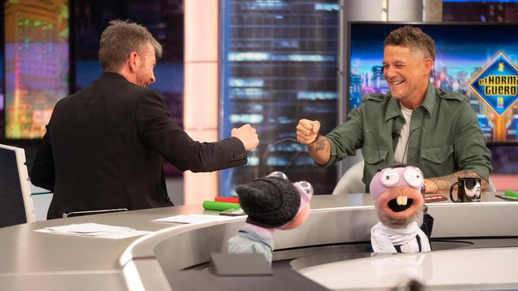 Pablo Motos recibió este jueves a Alejandro Sanz en 'El Hormiguero'.