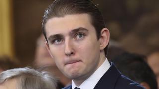 Barron Trump, en la investidura de su padre.