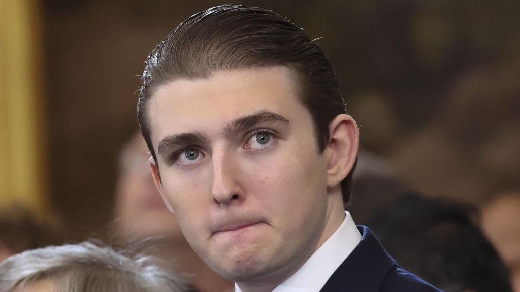 Barron Trump, en la investidura de su padre.