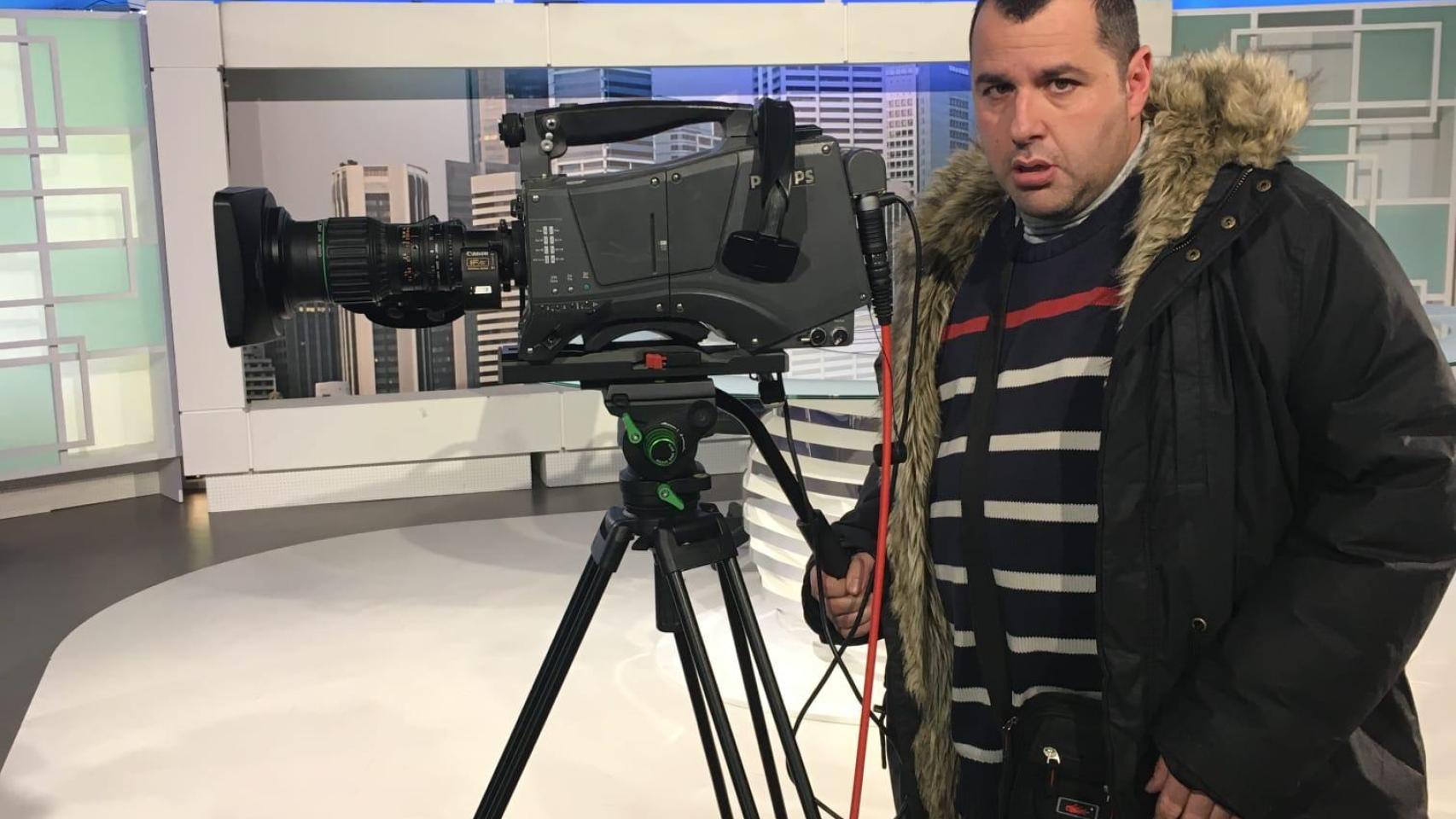 Francisco Romero, en su puesto de cámara.