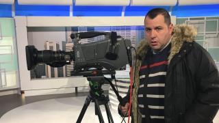 Francisco Romero, en su puesto de cámara.