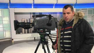 Francisco Romero, en su puesto de cámara.