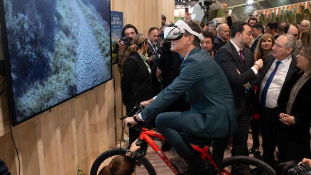 El presidente del Gobierno, Pedro Sánchez, este viernes en Fitur.