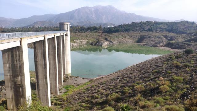 Imagen de archivo del embalse de la Viñuela.