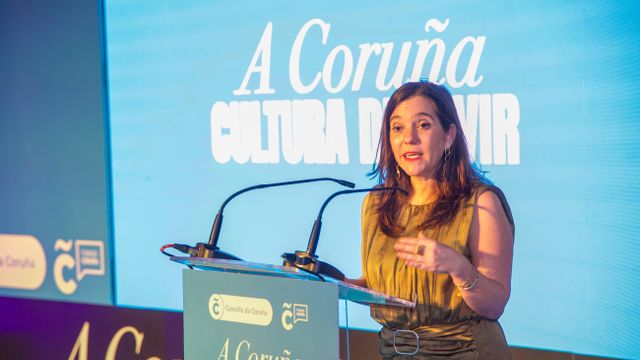 Inés Rey durante la presentación de 'Al Noroeste del Oeste'