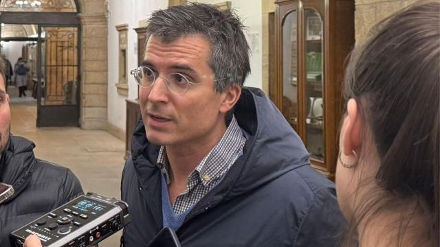 El portavoz del PP de Santiago, Borja Verea, este viernes.