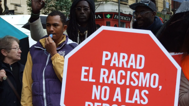 Un acto contra el racismo, celebrado en Lavapiés en Madrid, el 21 de marzo de 2012, en una imagen de Amnistía Internacional.