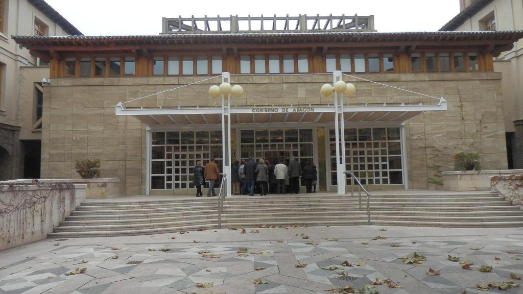 El patio interior en la actualidad, tras las reformas.