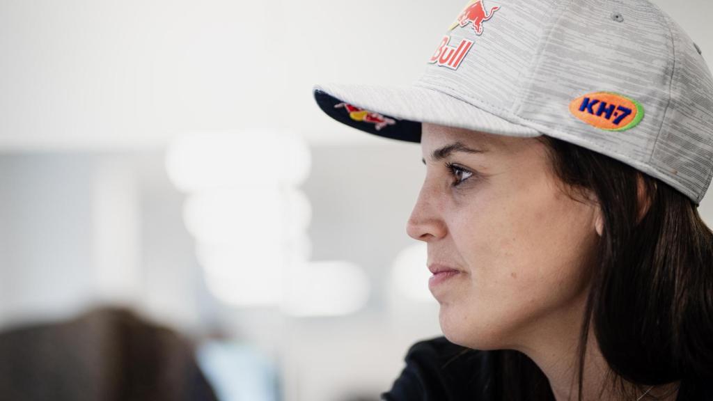 La piloto Laia Sanz durante una entrevista con EL ESPAÑOL.