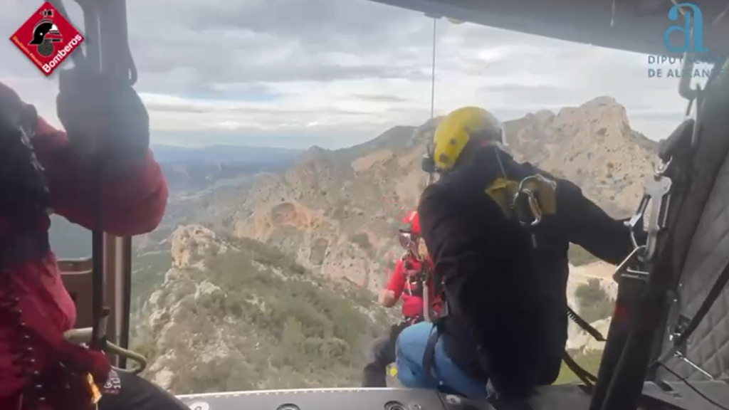 Momento del rescate.