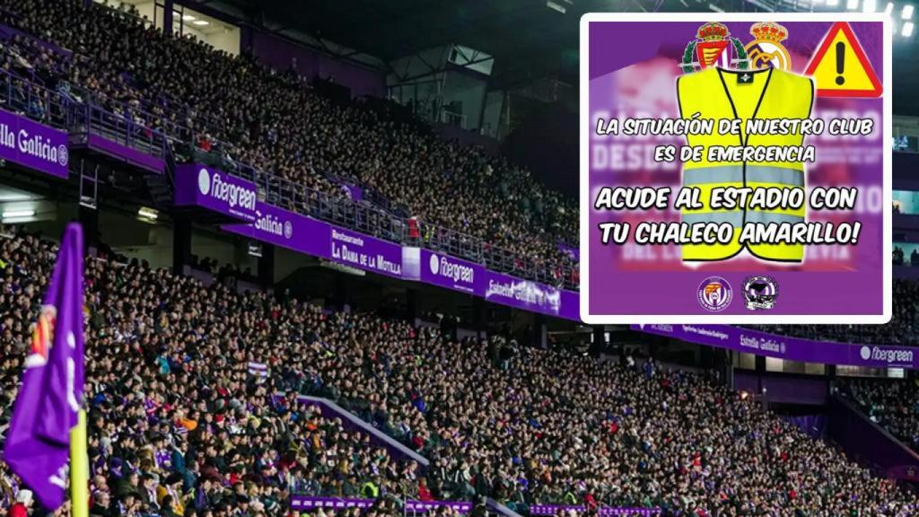 Estadio José Zorrilla y la iniciativa del chaleco.