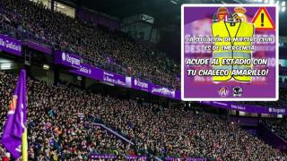 Estadio José Zorrilla y la iniciativa del chaleco.