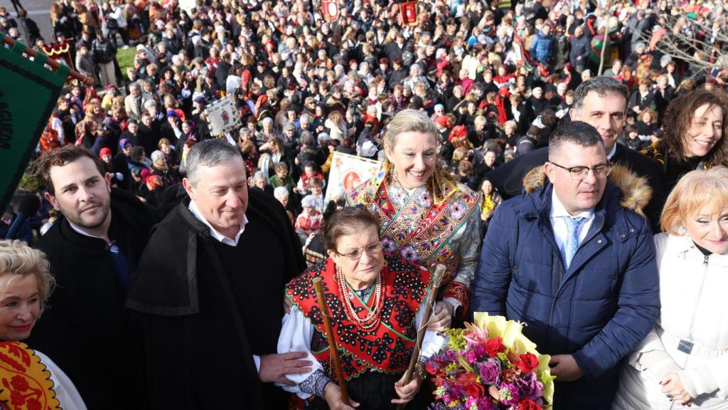 La vicepresidenta de la Junta de Castilla y León y consejera de Familia e Igualdad de Oportunidades, Isabel Blanco, participa en la Concentración de Águedas de la provincia de Zamora.