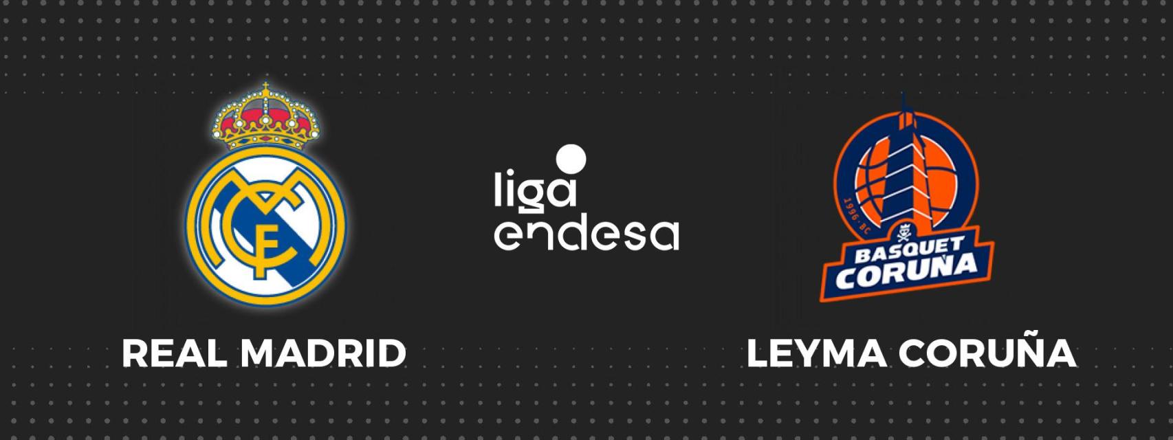 Real Madrid - Coruña, Liga Endesa de baloncesto en directo