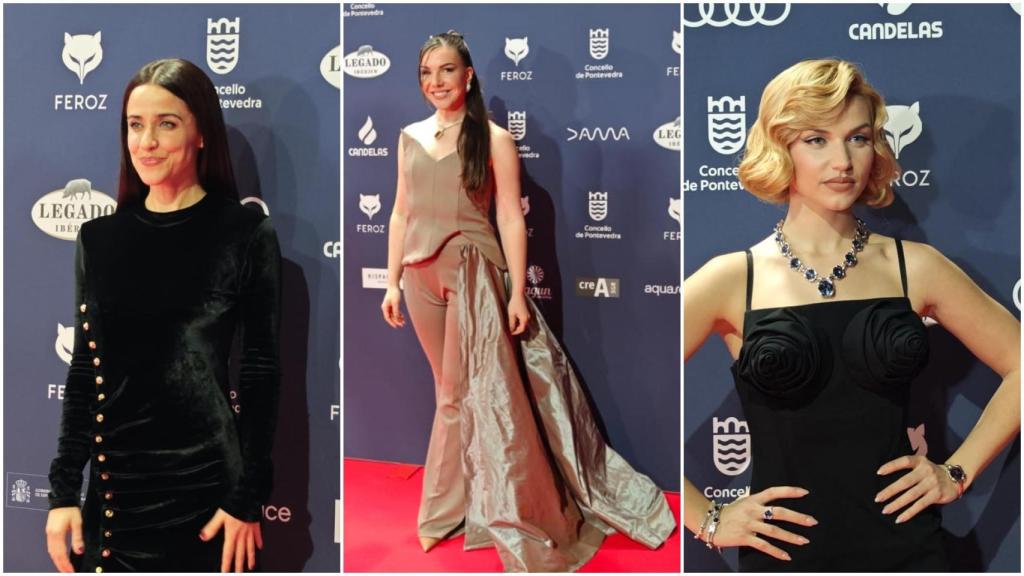 Alfombra roja de los Premios Feroz 2025 en Pontevedra.