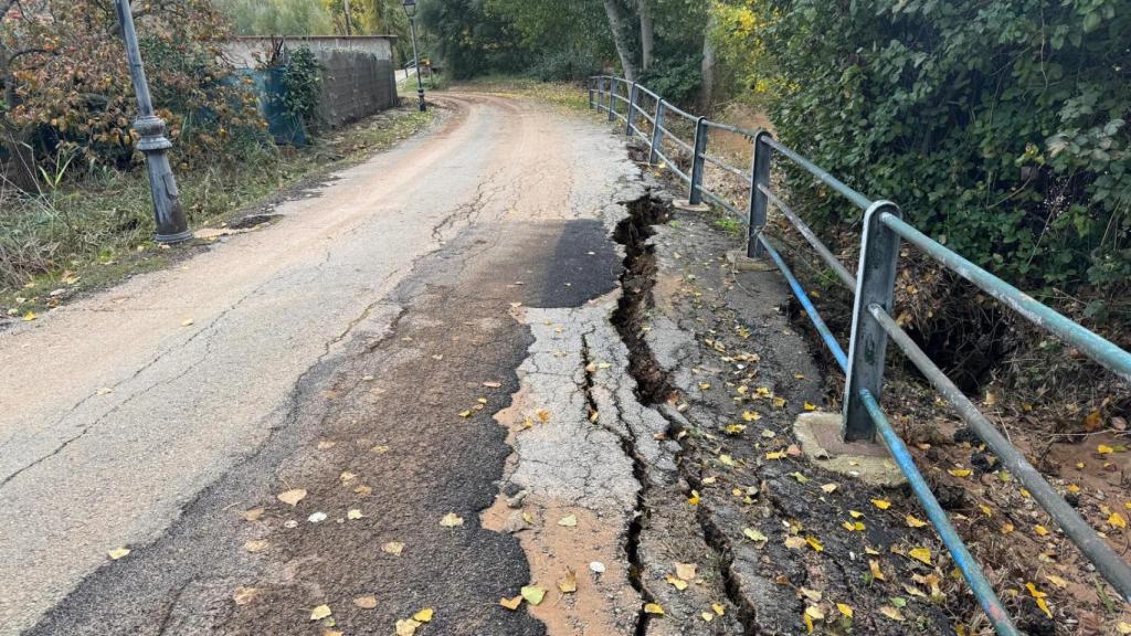 Destrozos de la DANA en Libros (Teruel).