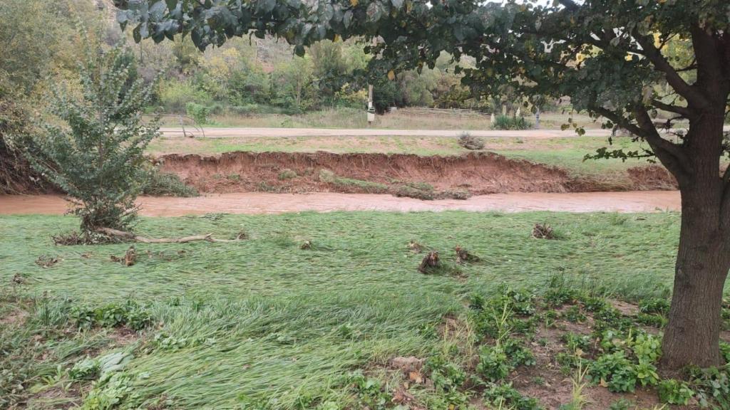 Destrozos de la DANA en Libros (Teruel).