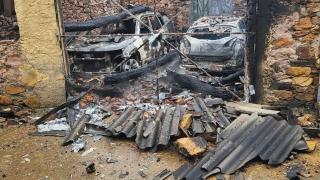 Imagen del incendio de este domingo en Villar del Monte