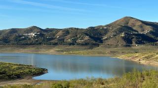 Vistas del pantano de La Viñuela, en la provincia de Málaga.