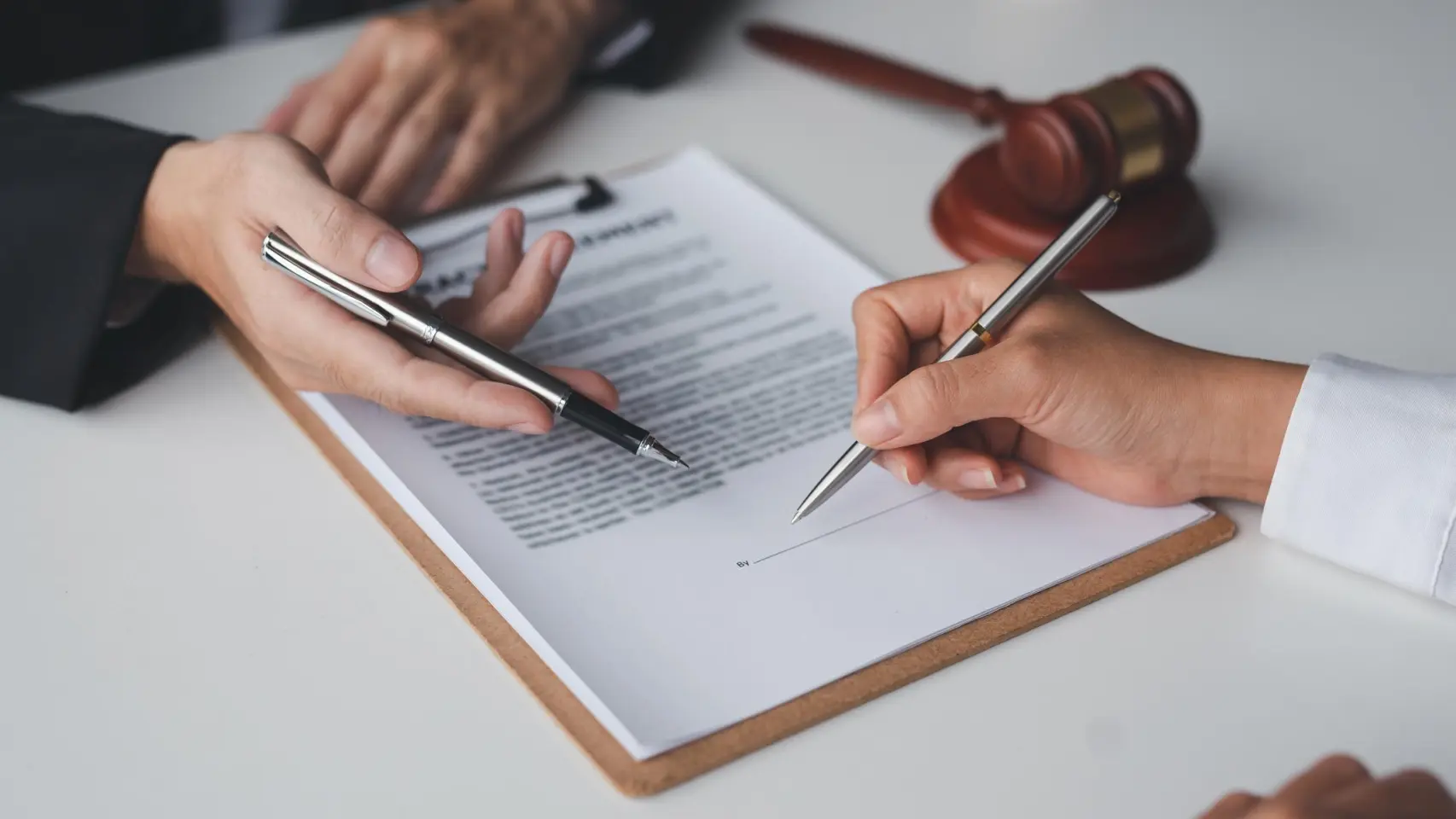 Firma de una herencia.