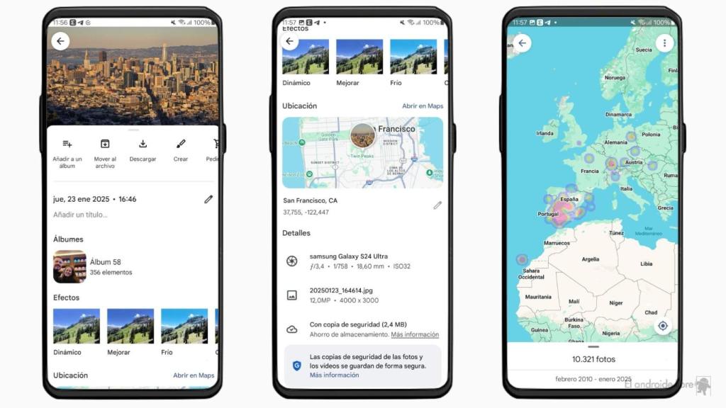 Mapa de calor de Google Fotos