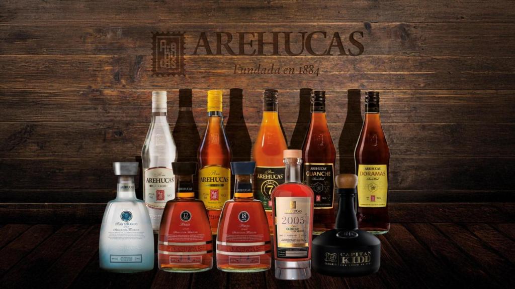 Productos de Destilerías Arehucas.