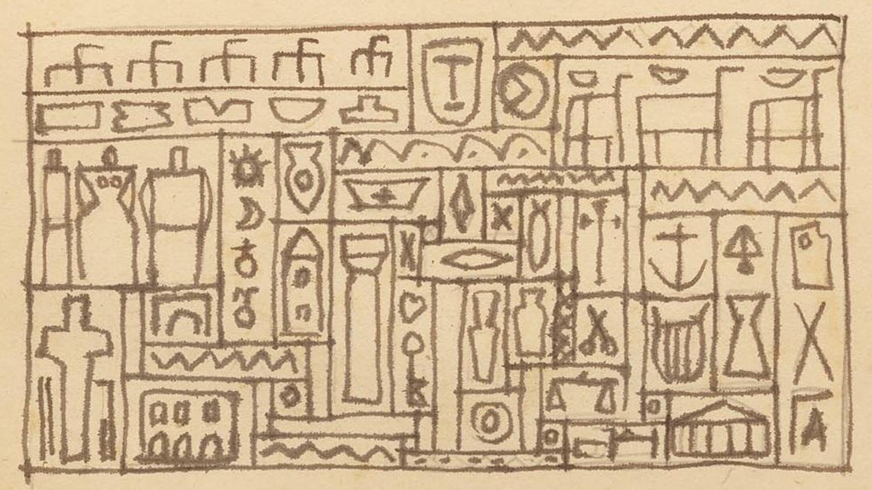 Joaquín Torres-García: 'Constructivo', 1928. Foto: Sala Parés