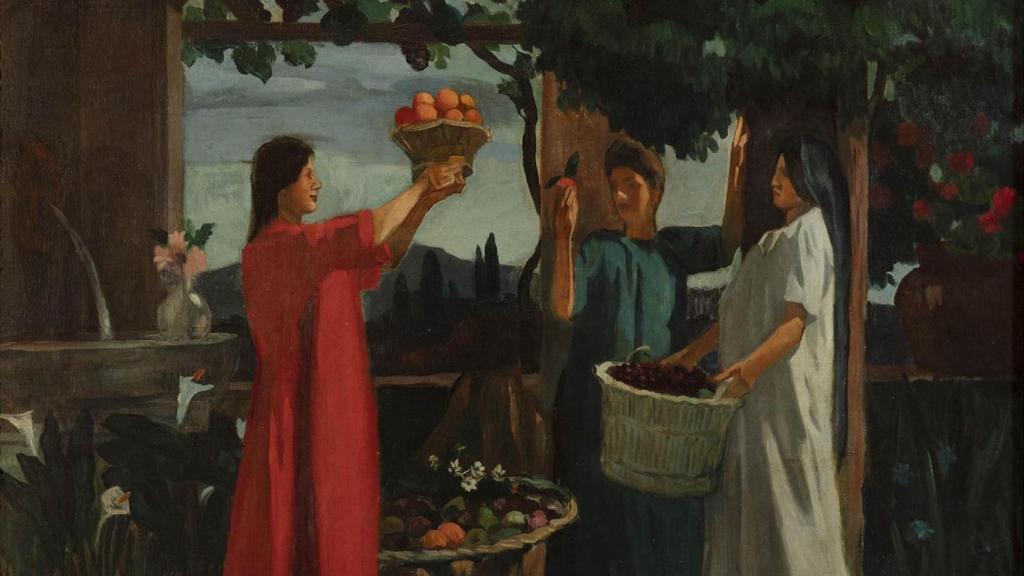 Torres-García: 'Mujeres de pueblo', 1911. Foto: Sala Parés