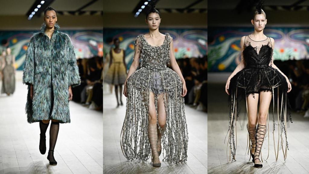 Silueta del desfile de Alta Costura primavera-verano 2025 de Dior.
