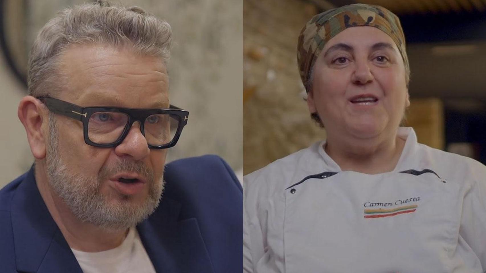 Alberto Chicote y Carmen Cuesta en ‘Batalla de restaurantes’.