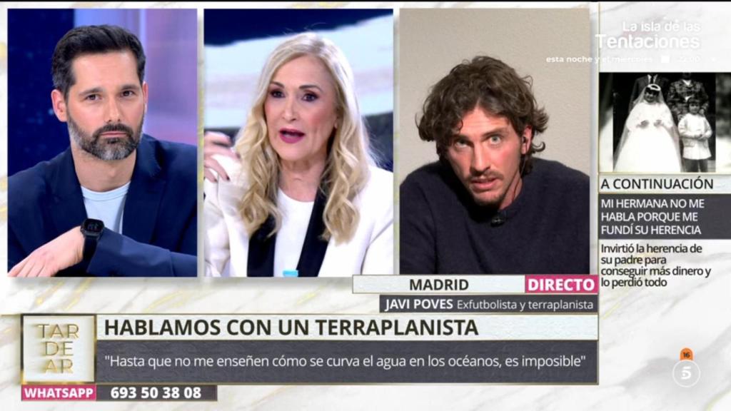 Javi Poves se enfrenta a Cristina Cifuentes, en 'TardeAR'