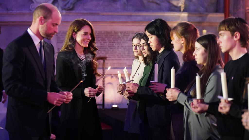 Kate Middleton durante el acto de conmemoración en Londres.